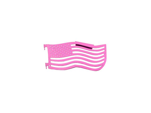 Steinjager Premium American Flag Front Trail Doors; Pinky (97-06 Jeep Wrangler TJ)