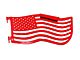 Steinjager Premium American Flag Front Trail Doors; Red Baron (97-06 Jeep Wrangler TJ)