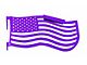 Steinjager Premium American Flag Front Trail Doors; Sinbad Purple (07-18 Jeep Wrangler JK)
