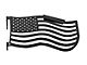 Steinjager Premium American Flag Front Trail Doors; Texturized Black (07-18 Jeep Wrangler JK)