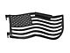 Steinjager Premium American Flag Front Trail Doors; Texturized Black (97-06 Jeep Wrangler TJ)
