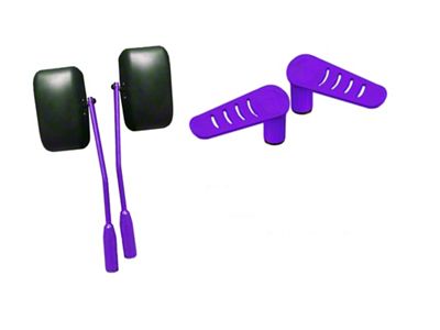 Steinjager Premium Mirror and Foot Peg Kit; Sinbad Purple (18-23 Jeep Wrangler JL)