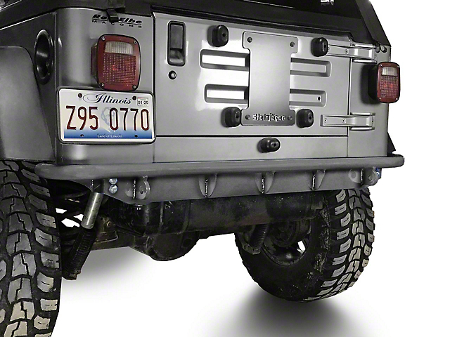 Steinjager Rear Bumper; Bare Metal (97-06 Jeep Wrangler TJ)