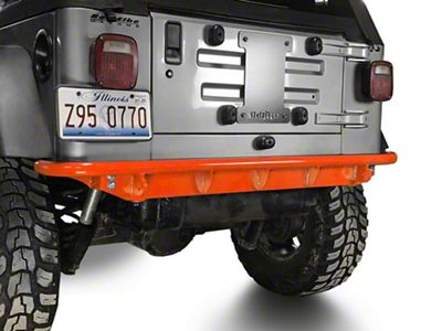 Steinjager Rear Bumper; Fluorescent Orange (97-06 Jeep Wrangler TJ)