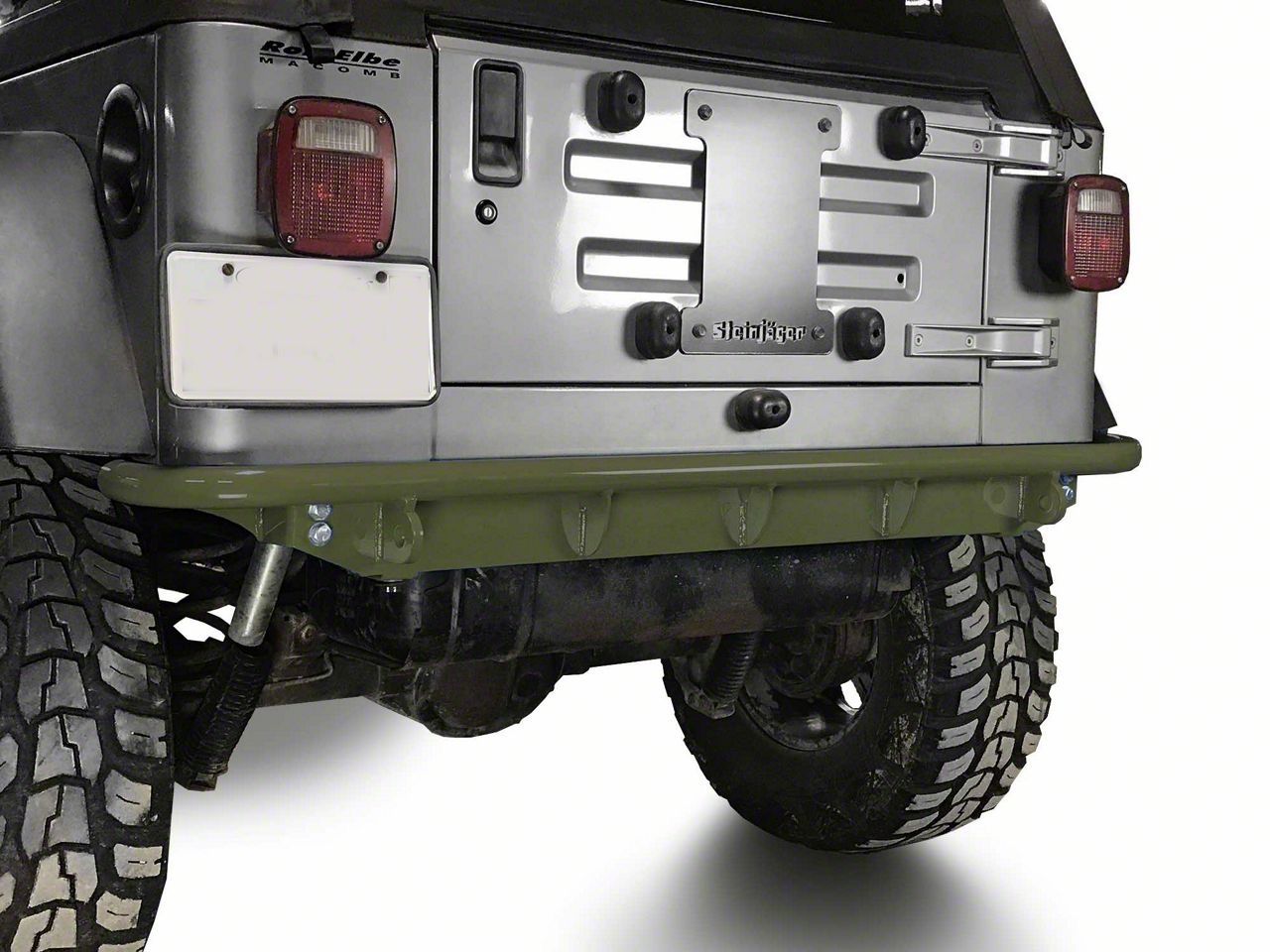 Steinjager Jeep Wrangler Rear Bumper; Locas Green J0049311 (97-06 Jeep ...