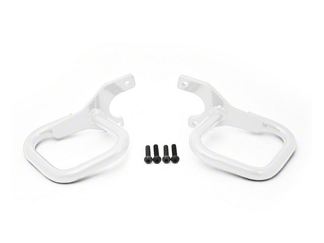 Steinjager Rigid Wire Form Front Grab Handles; Cloud White (97-06 Jeep Wrangler TJ)