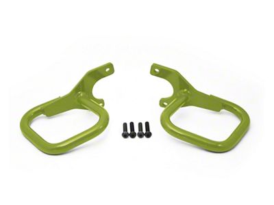 Steinjager Rigid Wire Form Front Grab Handles; Gecko Green (97-06 Jeep Wrangler TJ)