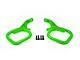 Steinjager Rigid Wire Form Front Grab Handles; Neon Green (97-06 Jeep Wrangler TJ)