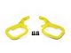 Steinjager Rigid Wire Form Front Grab Handles; Neon Yellow (97-06 Jeep Wrangler TJ)