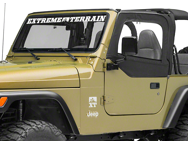 Smittybilt Replacement Upper Door Skin with Frame; Driver Side (97-06 Jeep Wrangler TJ)