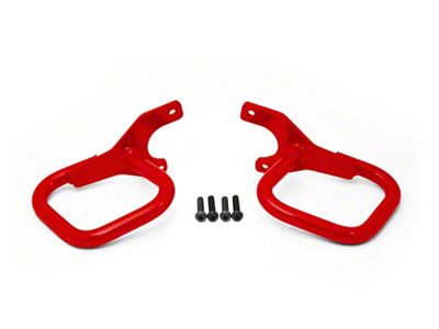 Steinjager Rigid Wire Form Front Grab Handles; Red Baron (97-06 Jeep Wrangler TJ)