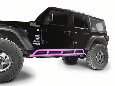 Steinjager Rock Sliders; Pinky (18-24 Jeep Wrangler JL 4-Door)