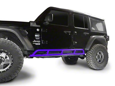 Steinjager Rock Sliders; Sinbad Purple (18-23 Jeep Wrangler JL 4-Door)