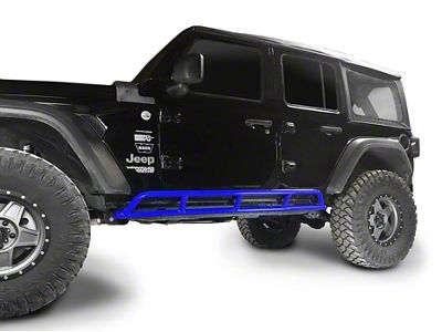 Steinjager Rock Sliders; Southwest Blue (18-24 Jeep Wrangler JL 4-Door)
