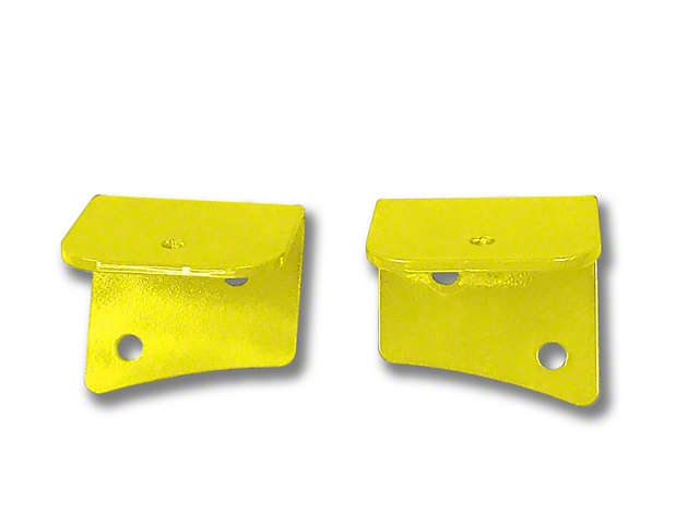Steinjager Universal Lower Windshield Light Mounting Brackets; Neon Yellow (97-06 Jeep Wrangler TJ)