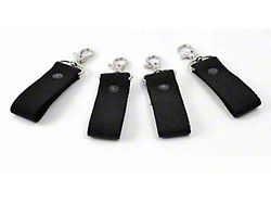 Steinjager Zipper Pull/Key Chain Fob; Black; 4-Pack