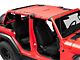 TruShield Full Length Mesh Sun Shade; Red (18-24 Jeep Wrangler JL 4-Door)