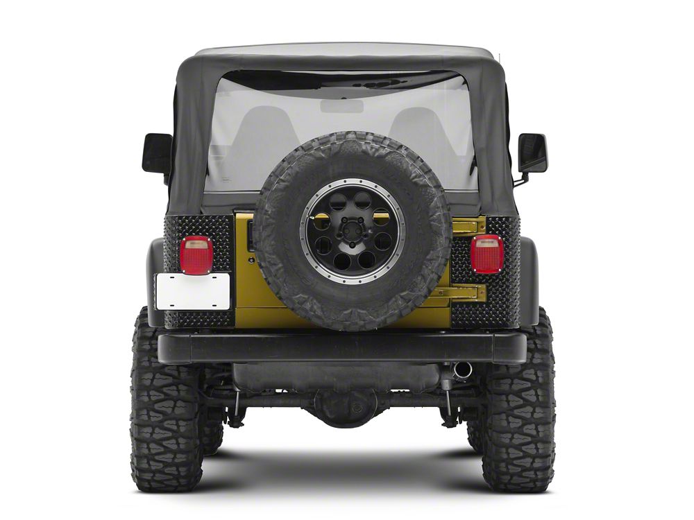 RedRock Plastic Rear Quarter Panel Body Armor Kit; Black (97