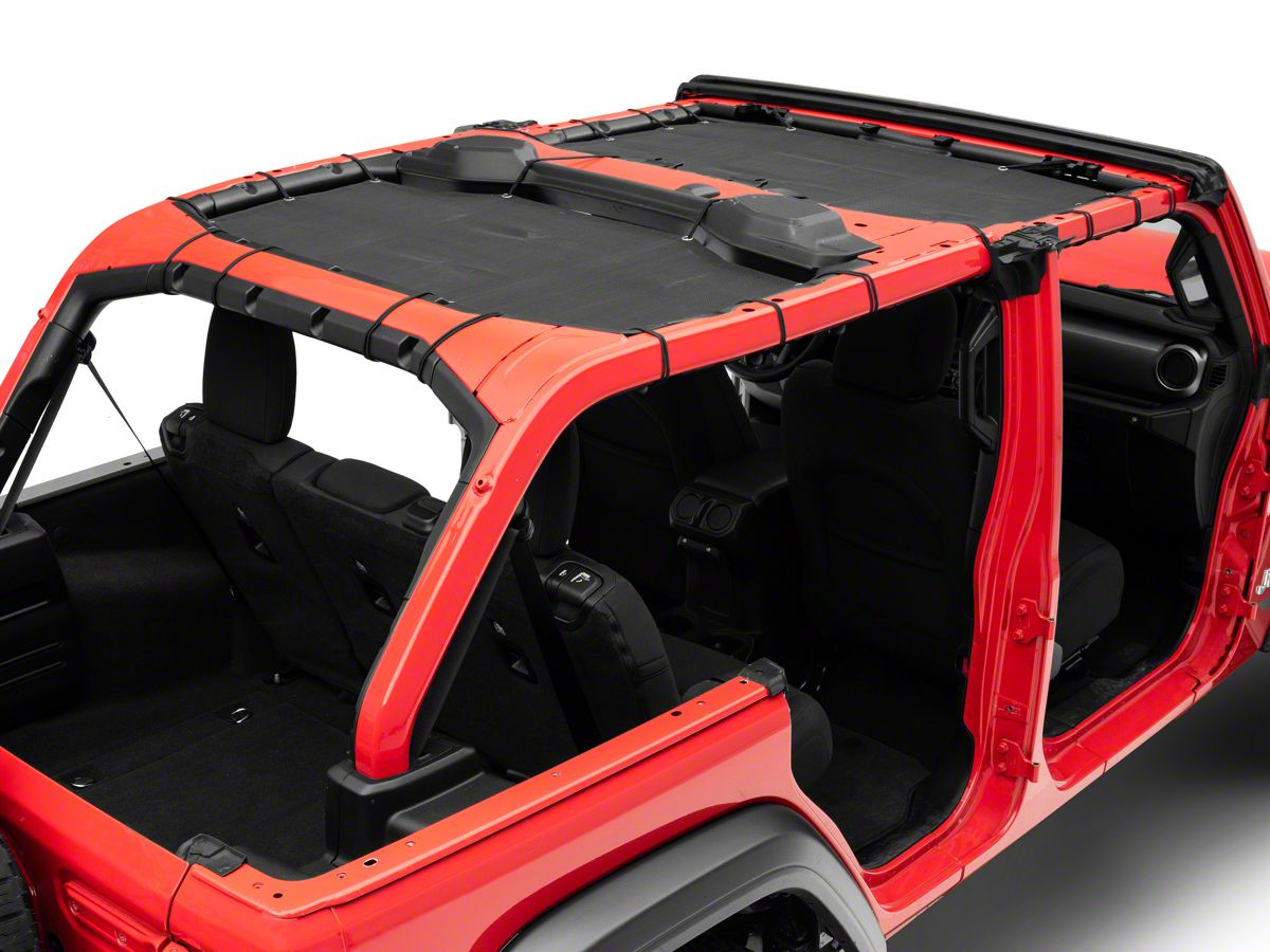 RedRock Jeep Wrangler TruShield Series Mesh Sun Shade; Front and Rear  J141421-JL (18-23 Jeep Wrangler JL 4-Door) - Free Shipping