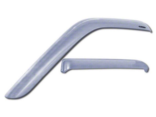Tape-Onz Sidewind Deflectors; Front and Rear; Chrome (20-24 Jeep Gladiator JT)