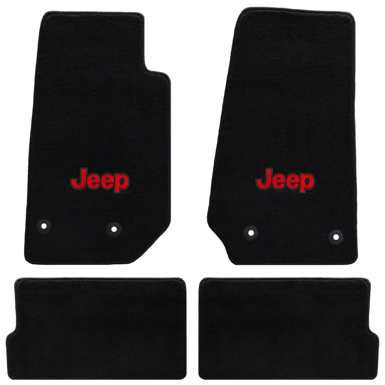 RedRock Jeep Wrangler Shifter and Cup Holder Bezel Trim Set; Red J142914  (11-18 Jeep Wrangler JK) - Free Shipping