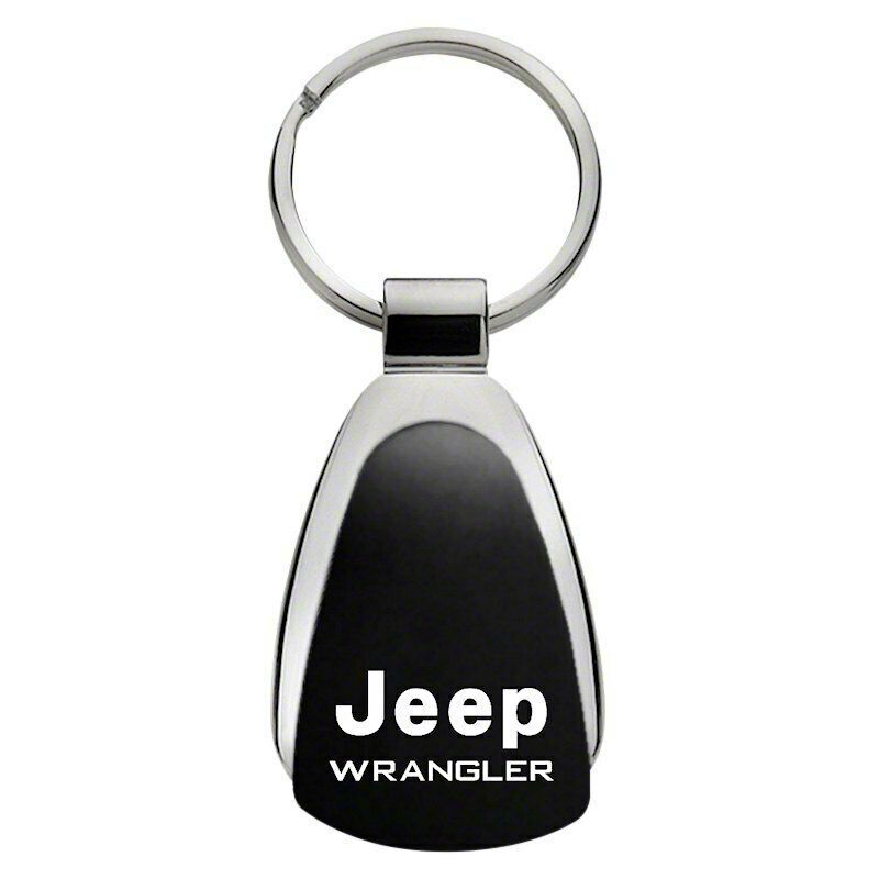 Jeep Wrangler Wrangler Teardrop Key Fob; Black