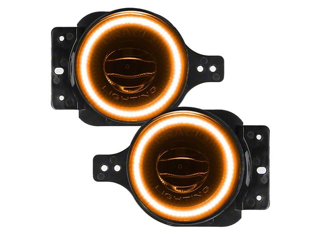Oracle High Performance 20W LED Fog Lights with Amber Halo (18-24 Jeep Wrangler JL Sport)