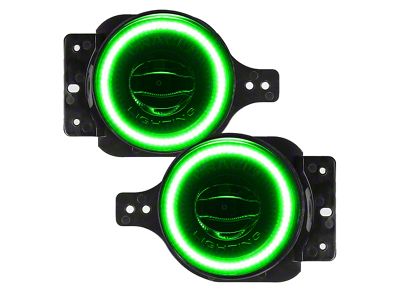 Oracle High Performance 20W LED Fog Lights with Green Halo (18-24 Jeep Wrangler JL Sport)