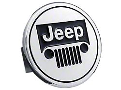 Jeep Class II Hitch Cover; Chrome (Universal; Some Adaptation May Be Required)