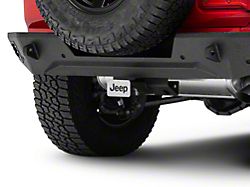 Jeep Class III Hitch Cover; Brushed Stainless (Universal; Some Adaptation May Be Required)