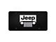 Jeep Grille License Plate; Black (Universal; Some Adaptation May Be Required)