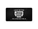 Jeep Grille Roll License Plate; Black (Universal; Some Adaptation May Be Required)