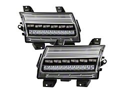 Full LED Side Marker Lights with Sequential Turn Signals; Black (18-23 Jeep Wrangler JL w/ Factory Halogen Light Package, Excluding Sport)