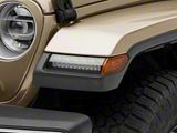 Full LED Side Marker Lights with Sequential Turn Signals; Black (18-26 Jeep Wrangler JL w/ Factory LED Light Package)