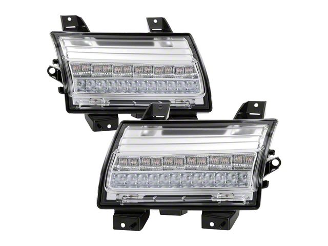Full LED Side Marker Lights with Sequential Turn Signals; Chrome (18-24 Jeep Wrangler JL w/ Factory LED Light Package)