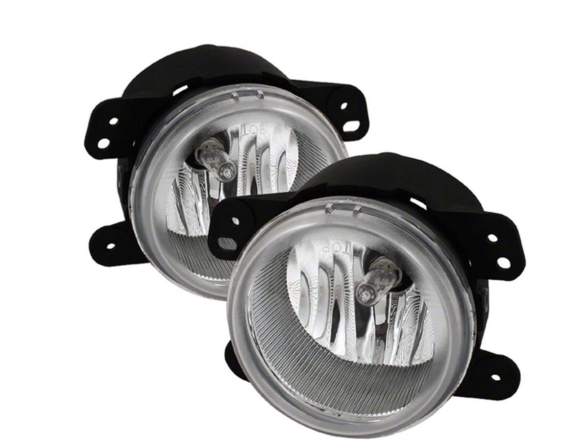 Jeep Wrangler OEM Style Fog Lights with Switch; Clear (07-09 Jeep Wrangler  JK)