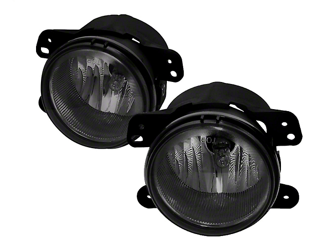 OEM Style Fog Lights with Switch; Smoked (07-09 Jeep Wrangler JK)