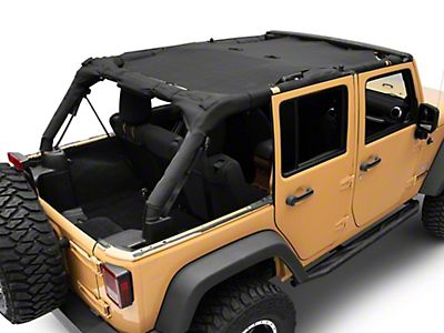 cuffslee SunShade Cover Hood Net Polyester Sunscreen Mesh Shading Net For Jeep Wrangler Top 