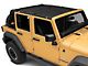 TruShield Mesh Shade Top; Black (07-18 Jeep Wrangler JK 4-Door)