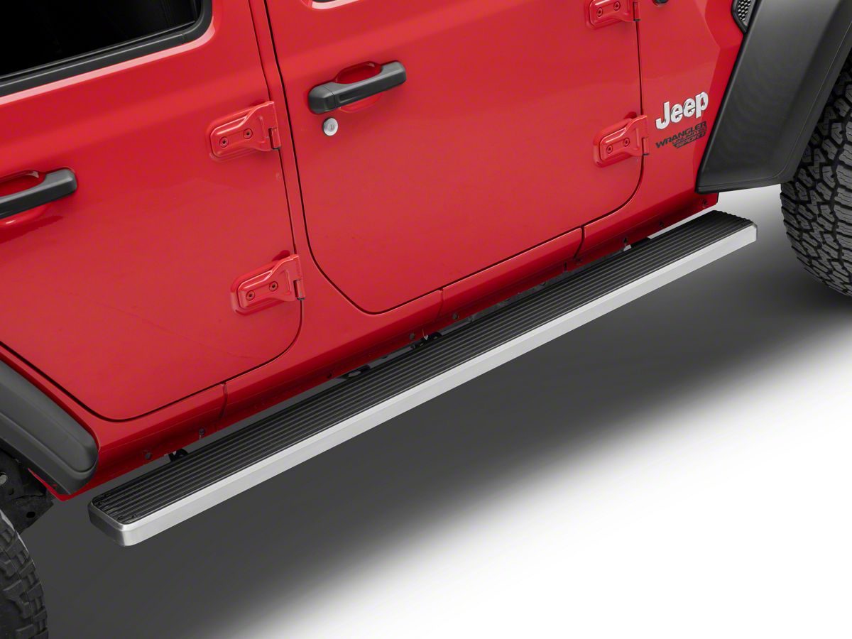 Jeep Wrangler 6-Inch iStep Running Boards; Hairline Silver (18-23 Jeep  Wrangler JL 4-Door) - Free Shipping
