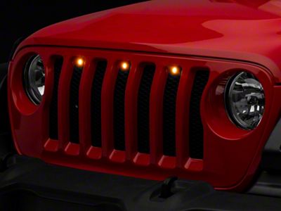 Oracle Pre-Runner Style LED Grille Light Kit; Amber (18-24 Jeep Wrangler JL, Excluding 4xe)