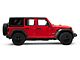 Round Tube Drop Style Nerf Side Step Bars; Black (18-24 Jeep Wrangler JL 4-Door)