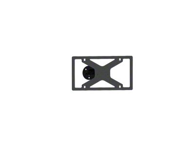 Road Armor Stealth Rear Tire Carrier License Plate Mount; Textured Black (07-18 Jeep Wrangler JK)