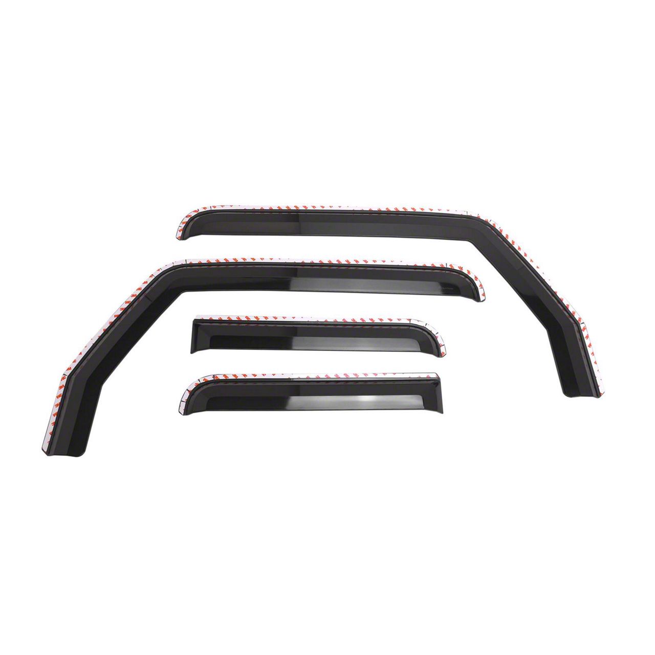 Putco Element Tinted Window Visors; Front and Rear (20-23 Jeep Gladiator JT)