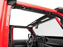 GraBars Genuine Solid Steel Front Grab Handles; Red Grips (18-22 Jeep Wrangler JL)