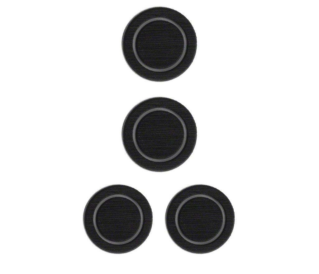 Interior Cup Holder Foam Inserts; Black/Gray (07-18 Jeep Wrangler JK)