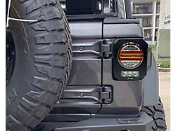 Quake LED Metal Tek Tech LED Tail Lights; Black Housing; Clear Lens (18-22 Jeep Wrangler JL)