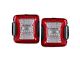 Quake LED Tempest Redout LED Tail Lights; Red Housing; Red Lens (18-24 Jeep Wrangler JL)