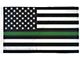 3-Foot x 5-Foot USA Flag; Green Stripe
