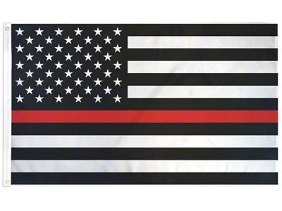 3-Foot x 5-Foot USA Flag; Red Stripe